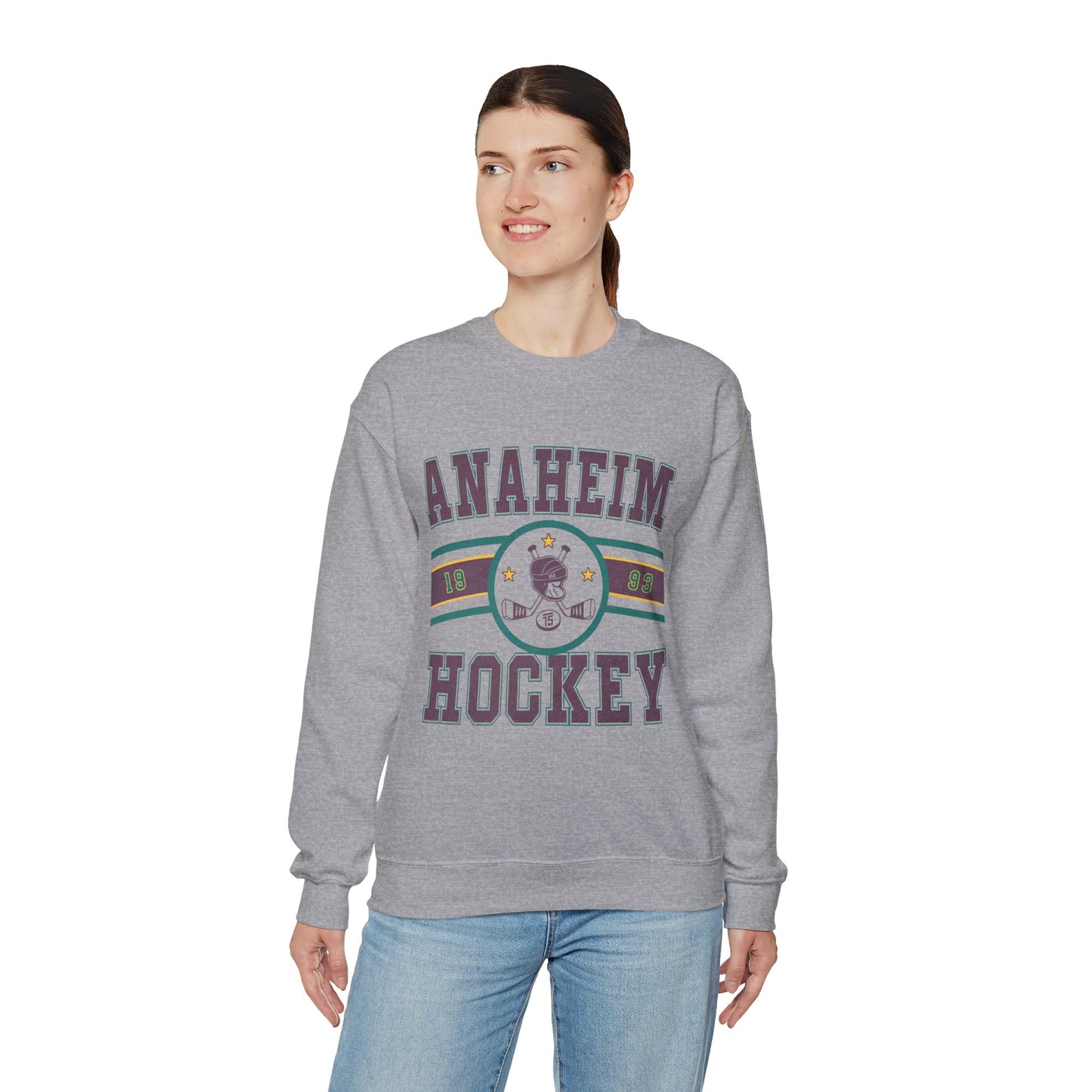 Vintage Anaheim Mighty Ducks Sweatshirt, Anaheim Ducks Tee, Hockey Sweatshirt, 2023 NHL, Hockey Fan Shirt, Anaheim Hockey Shirt