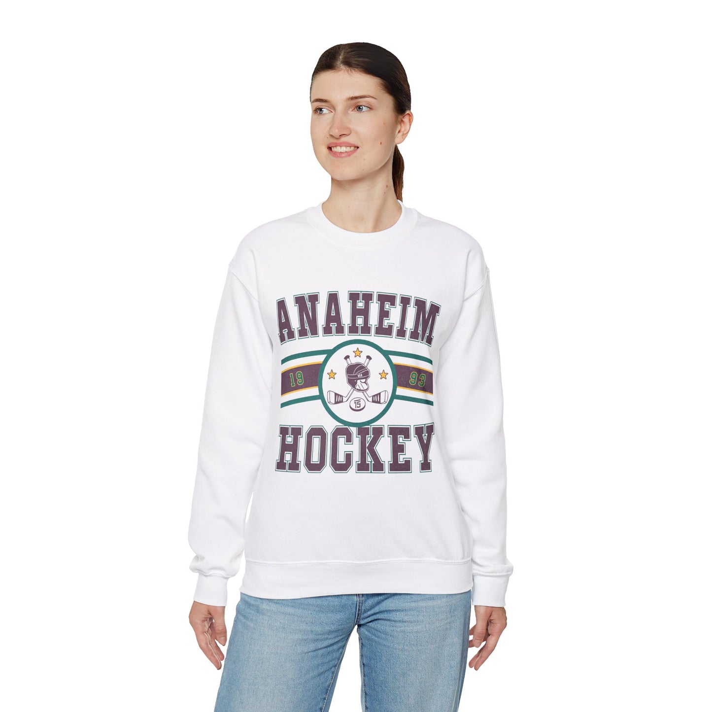 Vintage Anaheim Mighty Ducks Sweatshirt, Anaheim Ducks Tee, Hockey Sweatshirt, 2023 NHL, Hockey Fan Shirt, Anaheim Hockey Shirt